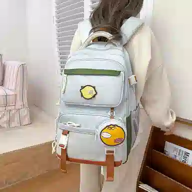 醇龙 高颜值减负时尚撞色 尼龙 双肩包 女款 多色