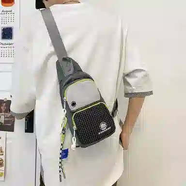 醇龙  斜挎包时尚胸包男女通用尼龙单肩包休闲外出旅游小背包运动包 多色