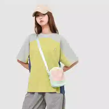 醇龙 可爱多巴胺运动撞色雨伞水壶包少女轻便 尼龙 单肩包 女款 多色