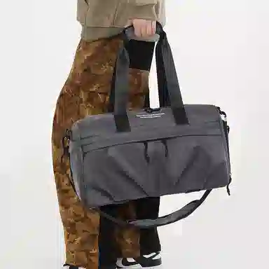 醇龙 大容量百搭 牛津布 旅行包 常规 男女同款情侣款 黑色/灰色