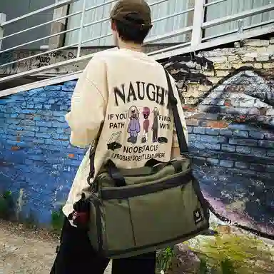 醇龙 中性风休闲简约短途旅游时尚百搭 尼龙 旅行包 常规 男女同款情侣款 黑/红/黄/卡其/青绿/军绿/粉