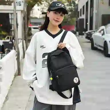 醇龙 日系小型旅行简约学生 尼龙 背包双肩包 女款