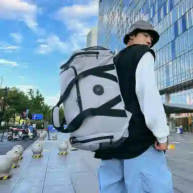 醇龙 大容量多功能干湿分离 牛津布 旅行包 男女同款情侣款 黑/红/灰/白/青绿/粉/黄/紫