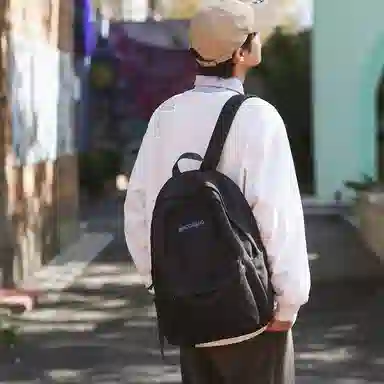 醇龙  男女通用多色尼龙书包学生简约百搭双肩包包潮学院风旅行背包