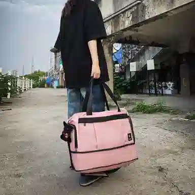 醇龙 中性风休闲简约短途旅游时尚百搭 尼龙 旅行包 常规 男女同款情侣款 黑/红/黄/卡其/青绿/军绿/粉