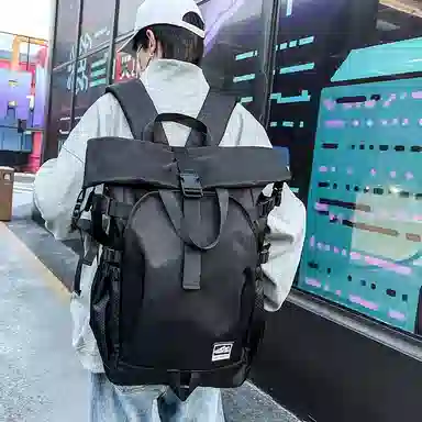 醇龙 时尚简约外出旅行百搭轻便 尼龙 双肩包 男女同款情侣款 多色