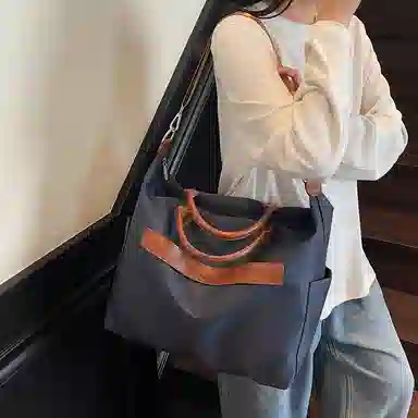 醇龙 高颜值时尚单肩包轻便大容量斜挎包韩系手提百搭 尼龙 旅行包 男女同款情侣款 多色