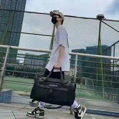 醇龙 多功能大容量干湿分离 尼龙 旅行包 常规 男女同款情侣款 黑色/红色/黄色/粉色/绿色/卡其色