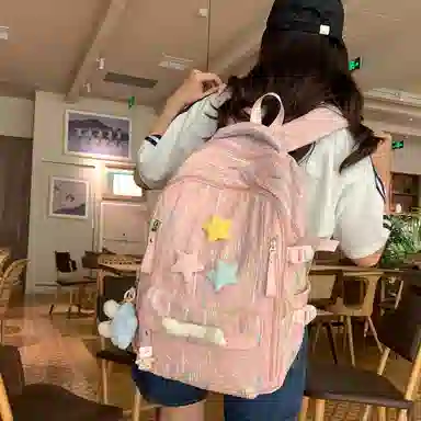 醇龙 百搭简约大容量减负旅行 双肩包 尼龙 女款 多色