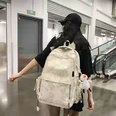 醇龙  尼龙男女通用多色大容量双肩包