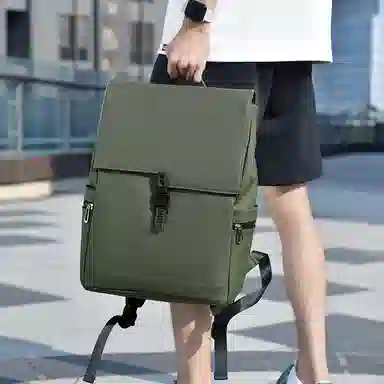 醇龙 外出通勤时尚电脑背包商务休闲大容量简约学生背包 耐磨面料 双肩包 男款 多色