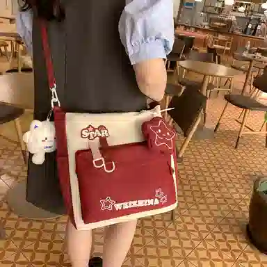 醇龙 学生补习上课大容量 单肩包斜挎包 尼龙 男女通用 多色