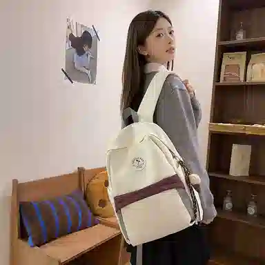 醇龙 简约百搭 尼龙 双肩包 女款 多色