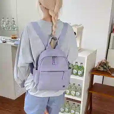 醇龙 时尚简约轻便百搭旅行背包旅游 尼龙 双肩包 常规 男女同款情侣款 多色