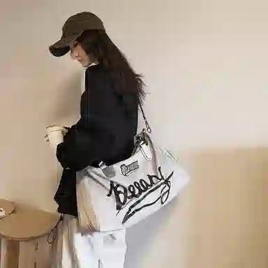 醇龙 干湿分离短途大容量休闲 尼龙布 健身包手提单肩斜挎包旅行包 常规 男女同款情侣款 黑/灰/棕/红