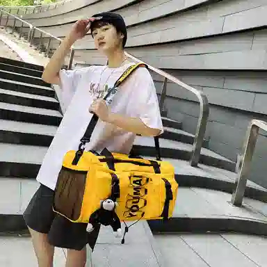 醇龙 大容量  干湿分离  多用途 时尚挂件 尼龙 旅行包 男女同款情侣款 多色