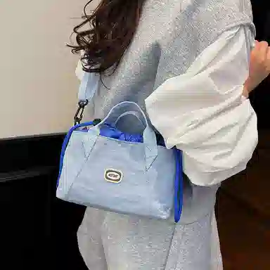 醇龙 百搭轻便时尚通勤小包休闲抽绳 尼龙 手提包 常规 男女同款情侣款 多色