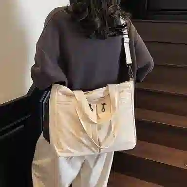 醇龙 大容量百搭通勤时尚潮流 尼龙 托特包单肩包 常规 男女同款情侣款 多色