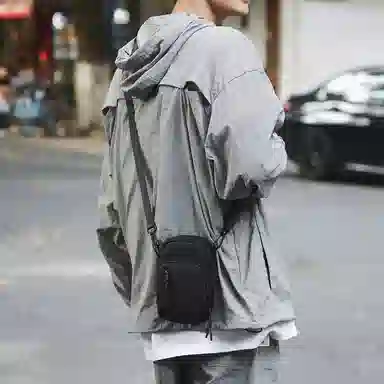醇龙 潮流休闲 尼龙 手机包 男女同款情侣款 黑色/白色/桔色/绿色