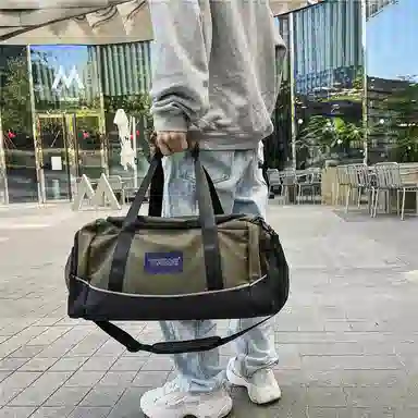 醇龙 干湿分离多用简约休闲 尼龙 旅行包 男女同款情侣款 卡其/黄/红/黑/粉/绿/蓝