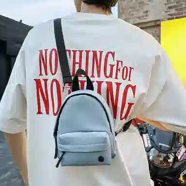 醇龙 时尚精致运动百搭轻便纯色洋气简约清新日常通勤 皮膜拼尼龙 斜挎包单肩包 男女同款情侣款 多色