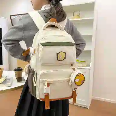 醇龙 高颜值减负时尚撞色 尼龙 双肩包 女款 多色