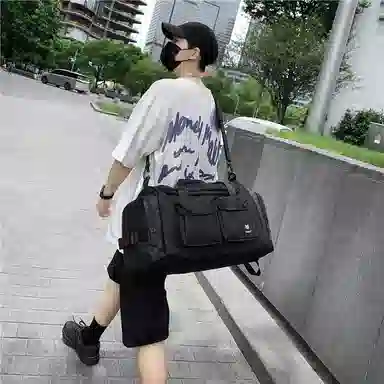 醇龙 大容量干湿分离多功能轻便防水 尼龙拼牛津布 旅行包 常规 男女同款情侣款 黄色/粉色/绿色/红色/黑色/卡其色