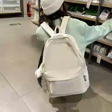 醇龙  简约纯色大容量 尼龙 男女通用 多色 背包双肩包