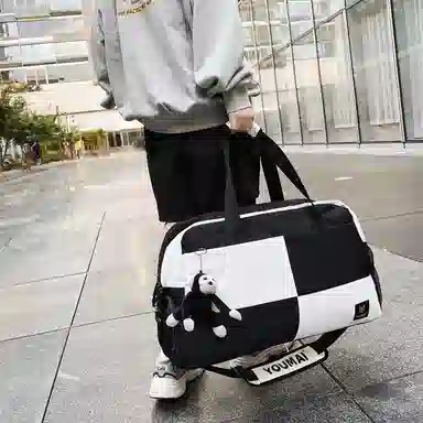 醇龙 大容量多用轻便干湿分离 牛津布 单肩包 男女同款情侣款 黑/蓝/青绿/红/白/粉/黄/紫