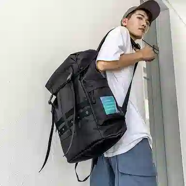 茵初 简约实用休闲大容量 牛津布 双肩包 常规 男女同款情侣款 多色