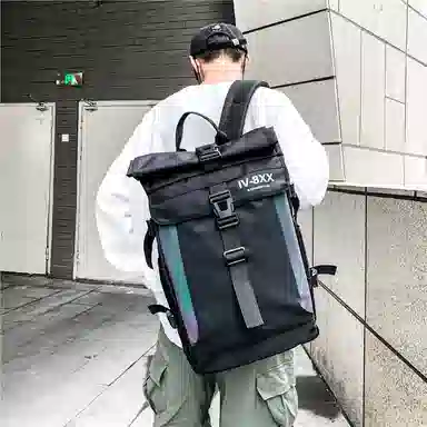 醇龙 日系街头潮牌运动学生大容量旅行背包 牛津布 双肩包 男女同款情侣款 多色