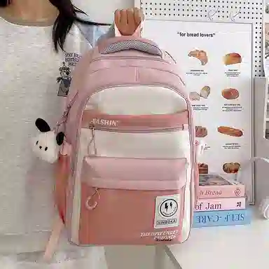 醇龙 男女通用 多色 尼龙 双肩包 大容量拉链开合休闲百搭