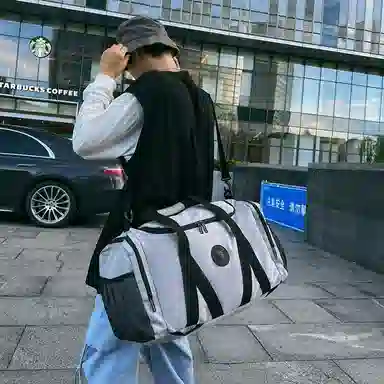 醇龙 大容量多功能干湿分离 牛津布 旅行包 男女同款情侣款 黑/红/灰/白/青绿/粉/黄/紫