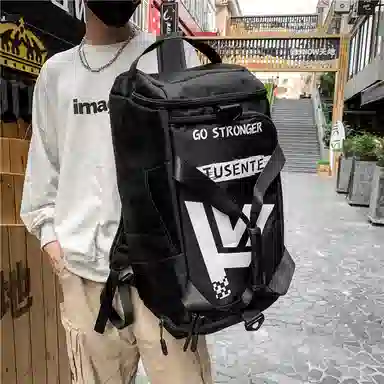 醇龙 多功能双肩大容量 牛津纺 旅行包 常规 男女同款情侣款 黑/红/灰