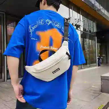 醇龙 时尚休闲轻便 尼龙 胸包 常规 男女同款情侣款 多色