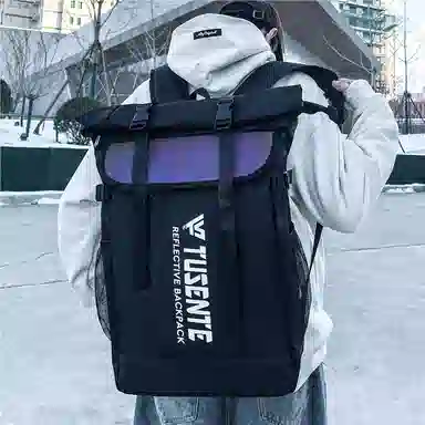 醇龙  男女通用多色牛津布旅行炫彩双肩包大容量电脑背包学生书包