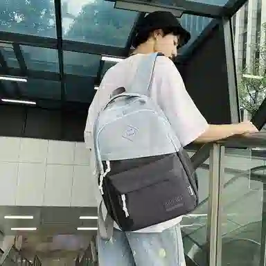 醇龙 休闲大容量耐磨 男女通用 双肩包 尼龙拼网 多色