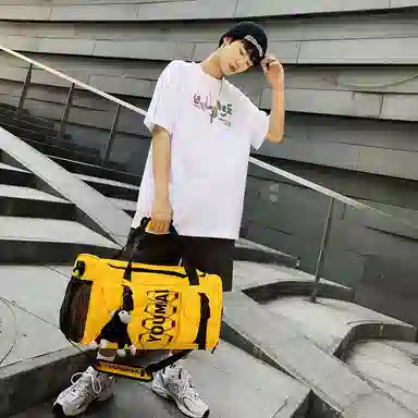 醇龙 大容量  干湿分离  多用途 时尚挂件 尼龙 旅行包 男女同款情侣款 多色