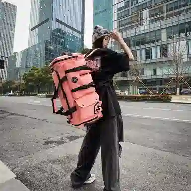 醇龙 大容量多功能干湿分离带独立鞋仓 牛津布 旅行包 男女同款情侣款 黑/黄/灰/白/紫/粉/青绿/桔红