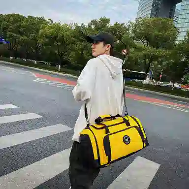 醇龙 多功能大容量干湿分离 牛津布 旅行包 男女同款情侣款 酒红色 青绿色/牛仔蓝色/黑色/灰色/黄色/紫色