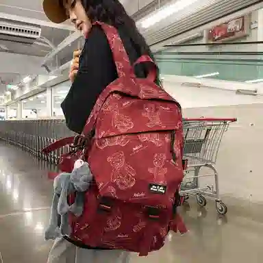 醇龙 大容量简约 尼龙 男女通用 双肩包 多色