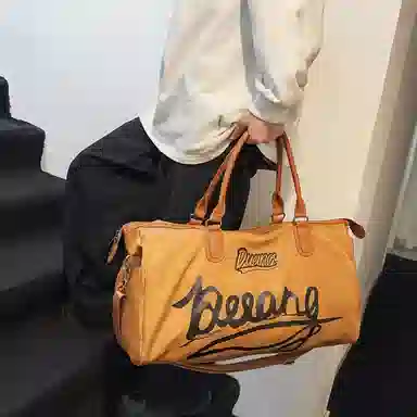 醇龙 干湿分离短途大容量休闲 尼龙布 健身包手提单肩斜挎包旅行包 常规 男女同款情侣款 黑/灰/棕/红