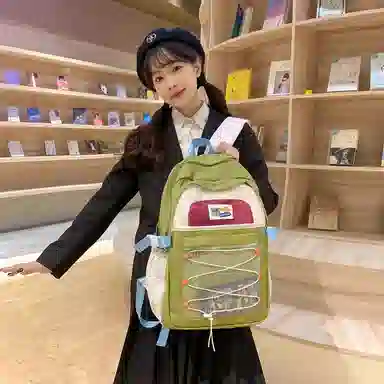 醇龙  尼龙男女通用多色露营多巴胺双肩包电脑大容量