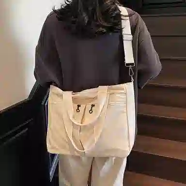 醇龙 大容量百搭通勤时尚潮流 尼龙 托特包单肩包 常规 男女同款情侣款 多色