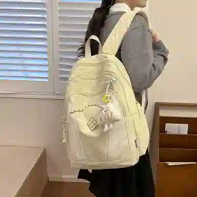 醇龙 暗黑系工装风街拍时尚轻便 尼龙 双肩包 女款 多色