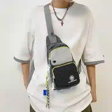 醇龙  斜挎包时尚胸包男女通用尼龙单肩包休闲外出旅游小背包运动包 多色