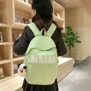 醇龙 日系大容量韩版原宿简约 双肩包 尼龙 男女通用 多色