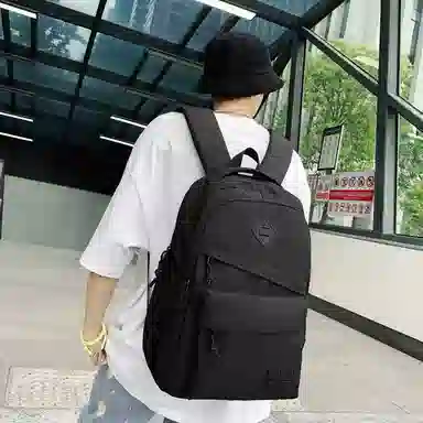 醇龙 休闲大容量耐磨 男女通用 双肩包 尼龙拼网 多色