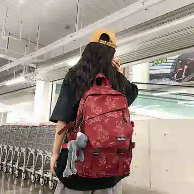 醇龙 大容量简约 尼龙 男女通用 双肩包 多色