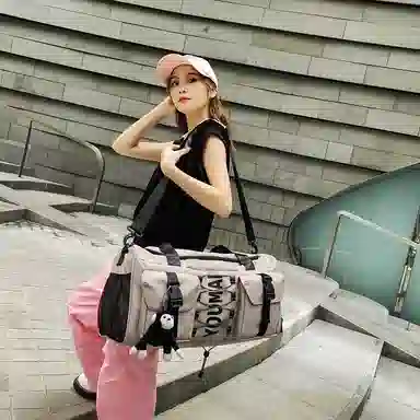 醇龙 大容量  干湿分离  多用途 时尚挂件 尼龙 旅行包 男女同款情侣款 多色